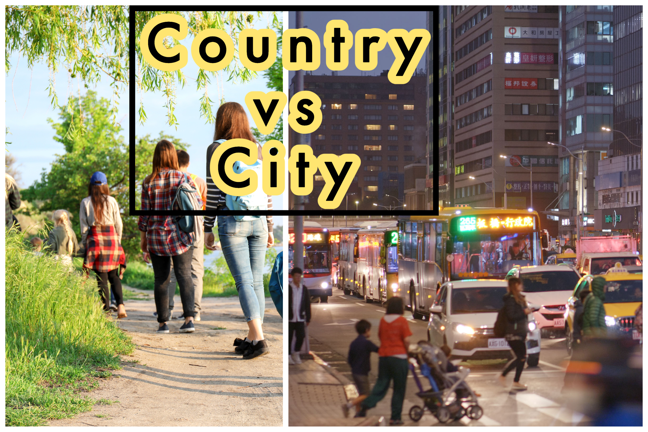 Country vs City Day